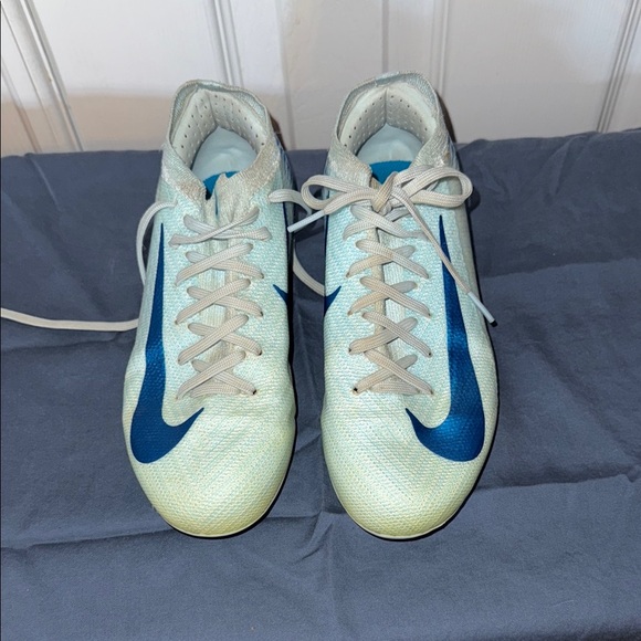 Nike Other - Nike Blue and White Soccer Cleats